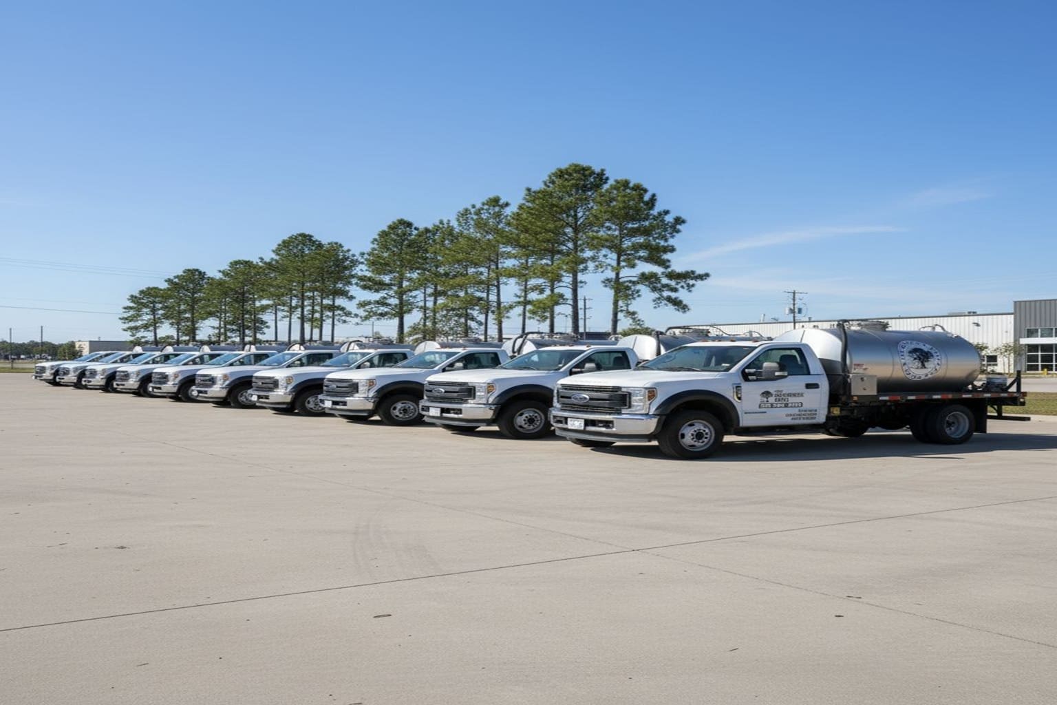 Line of Trucks